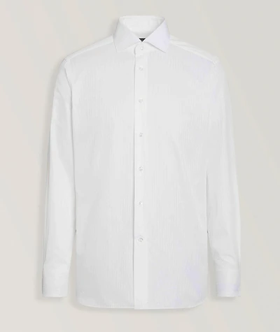 Centoventimila Striped Structured Cotton Shirt