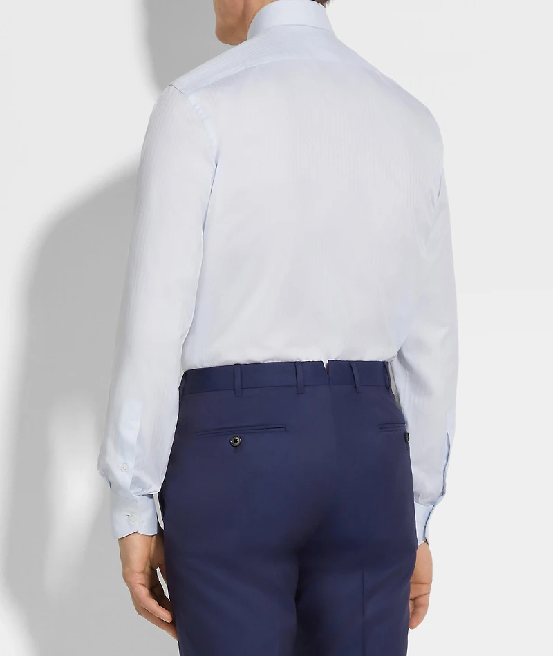Centoventimila Striped Structured Cotton Shirt