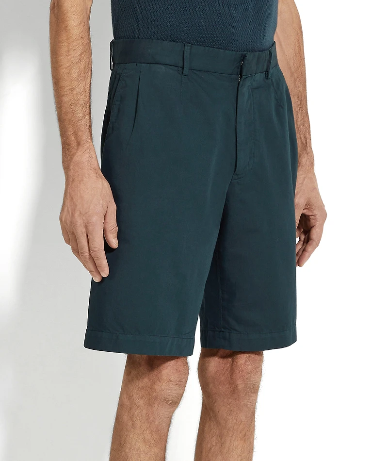 Cotton-Linen Chino Shorts