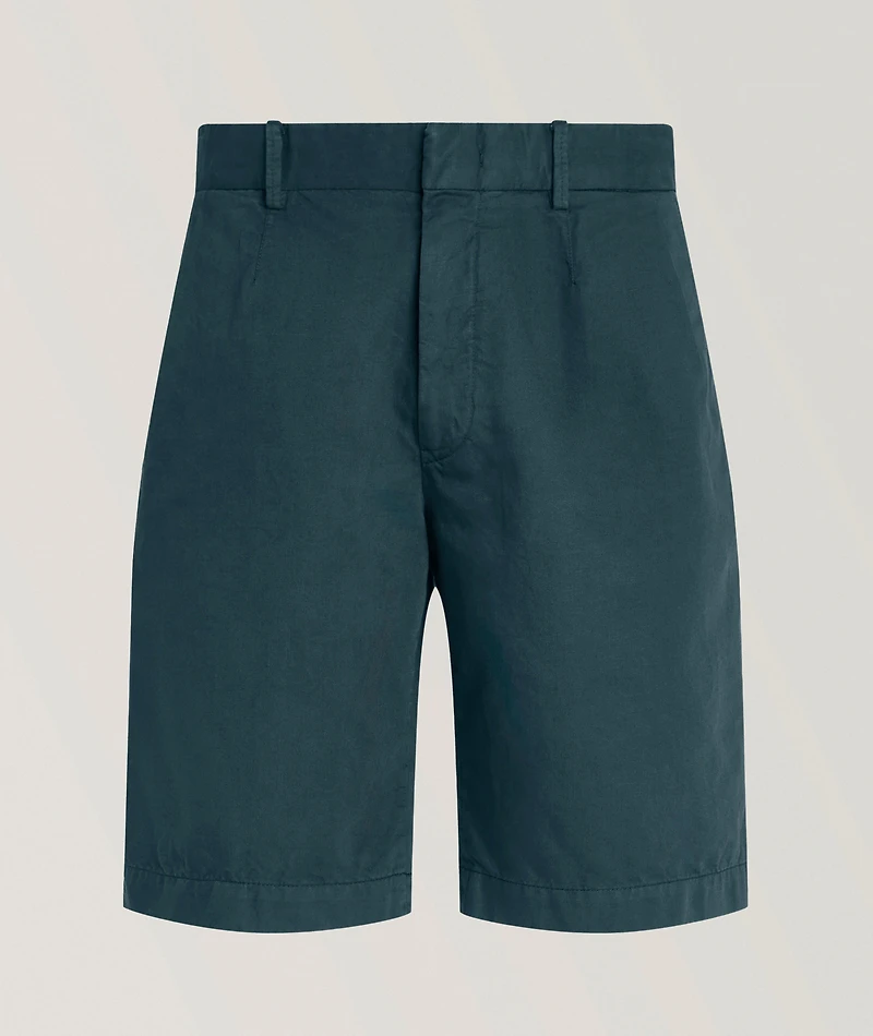 Cotton-Linen Chino Shorts