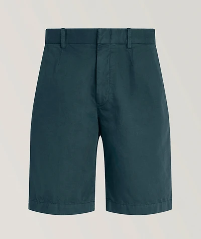 Cotton-Linen Chino Shorts