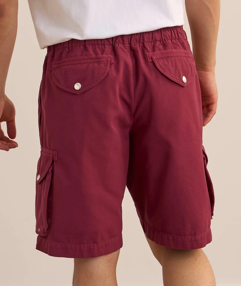 Garment-Dyed Cotton Bermuda Shorts