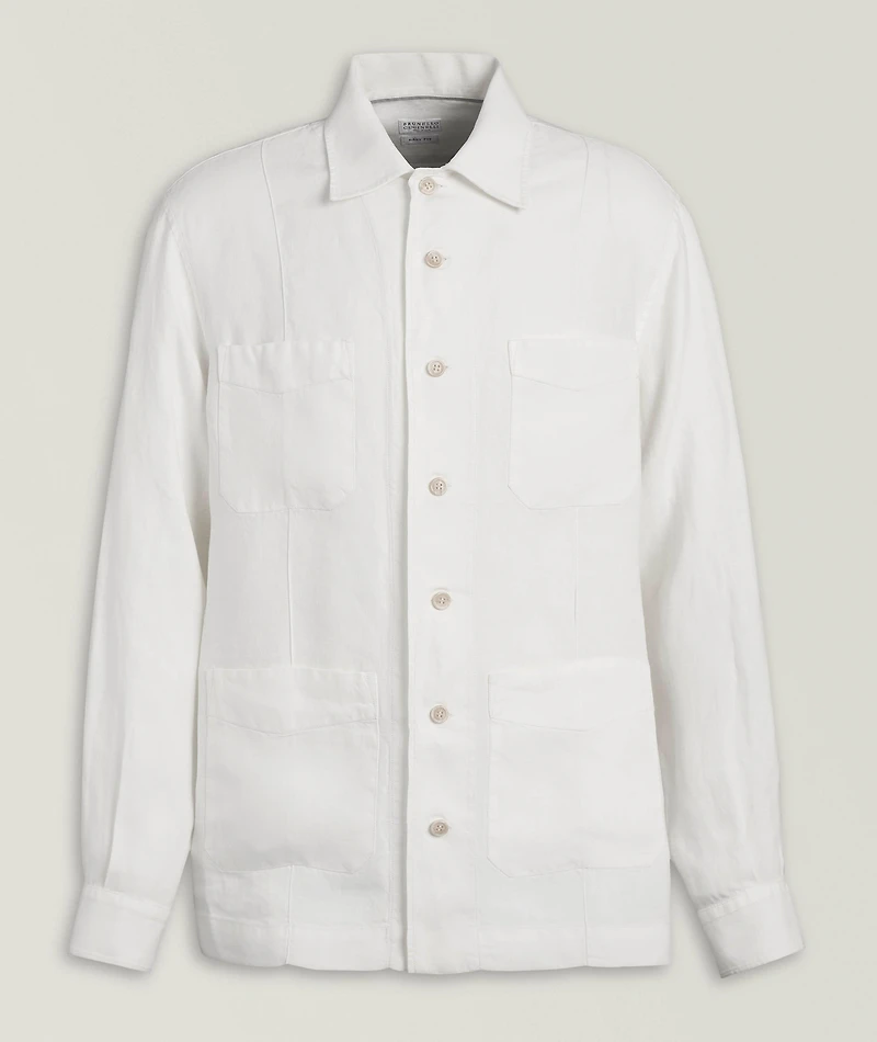 Easy-Fit Linen Sport Jacket