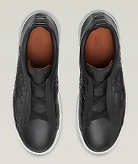 Triple Stitch Alligator & Calf Leather Sneakers