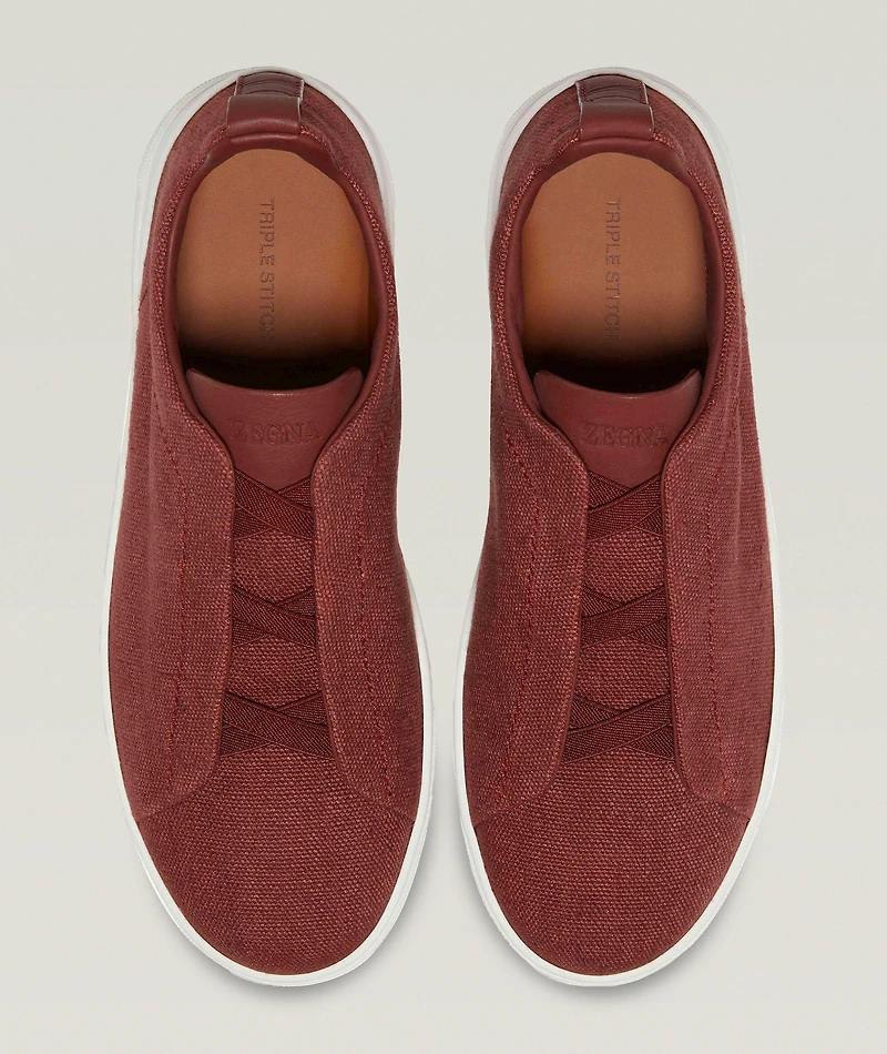 Oasi Triple Stitch Linen Sneakers