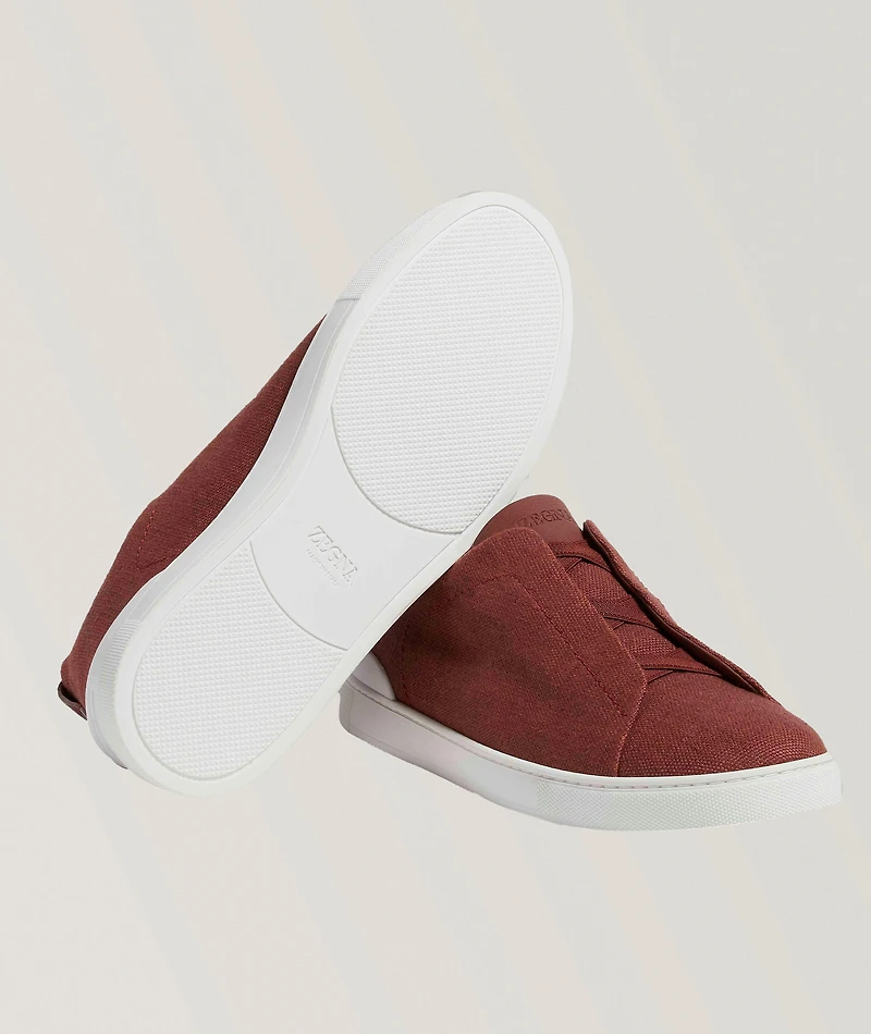 Oasi Triple Stitch Linen Sneakers