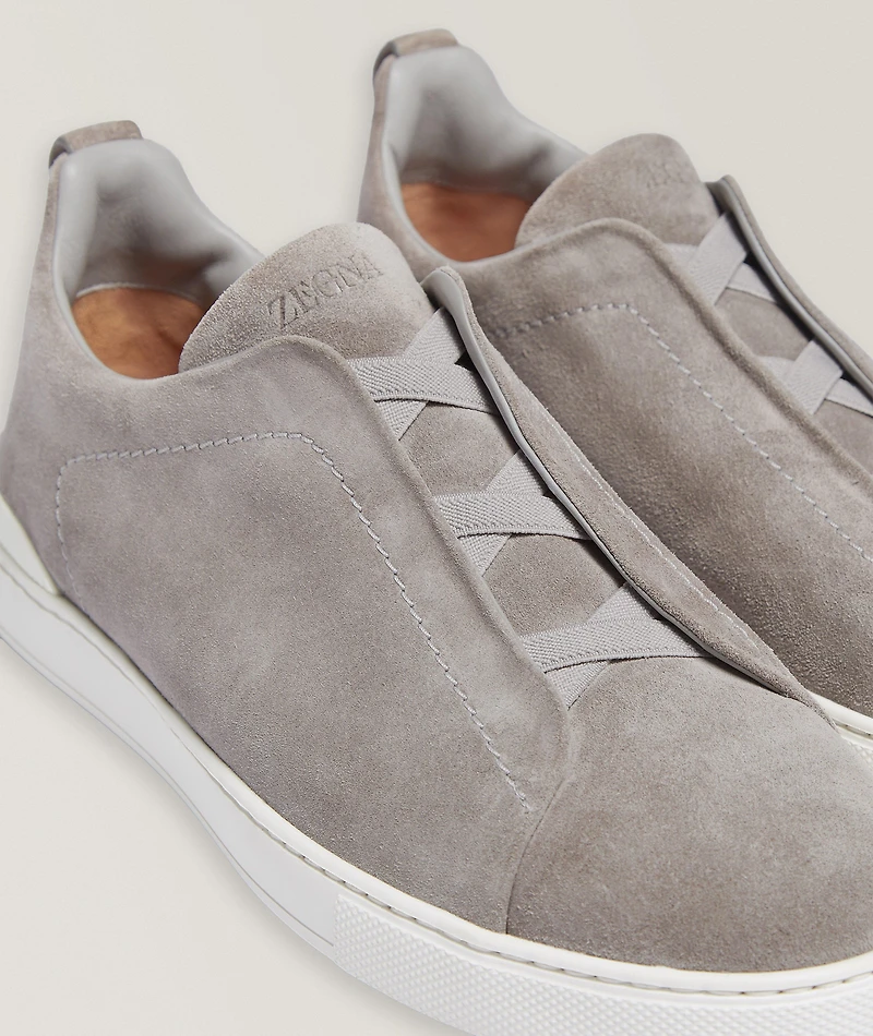 Triple Stitch Suede Sneakers