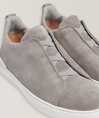 Triple Stitch Suede Sneakers