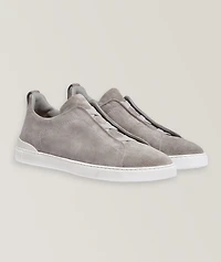 Triple Stitch Suede Sneakers