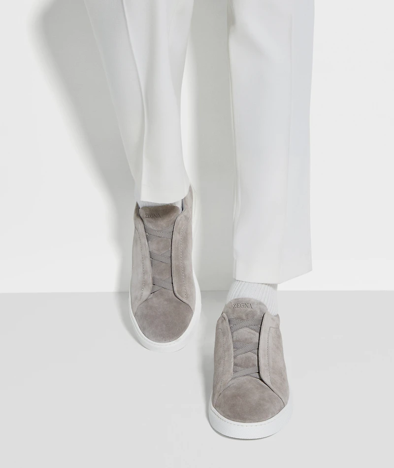 Triple Stitch Suede Sneakers