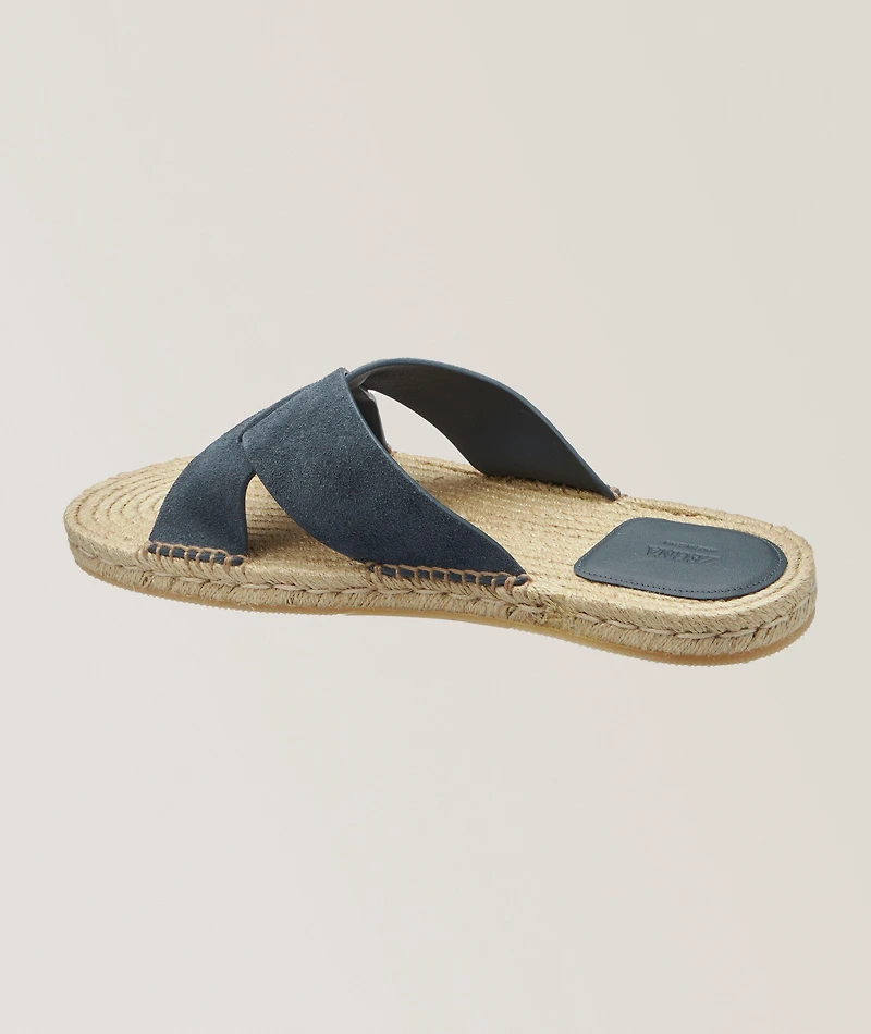 Crisscross Suede Espadrilles