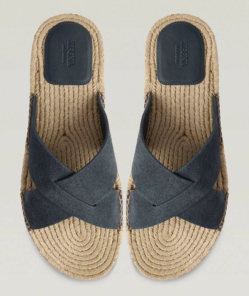 Crisscross Suede Espadrilles