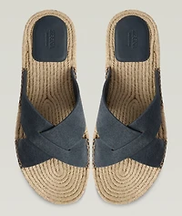 Crisscross Suede Espadrilles