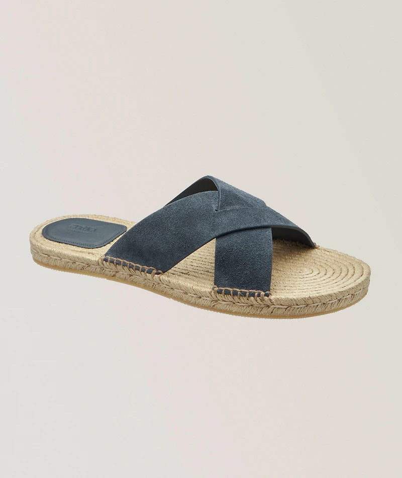 Crisscross Suede Espadrilles