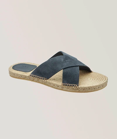 Crisscross Suede Espadrilles