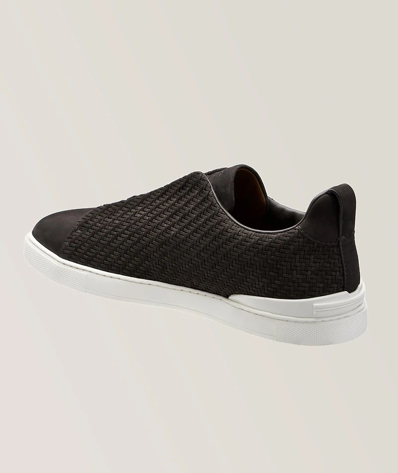 Triple Stitch PELLETESSUTA Leather Sneakers