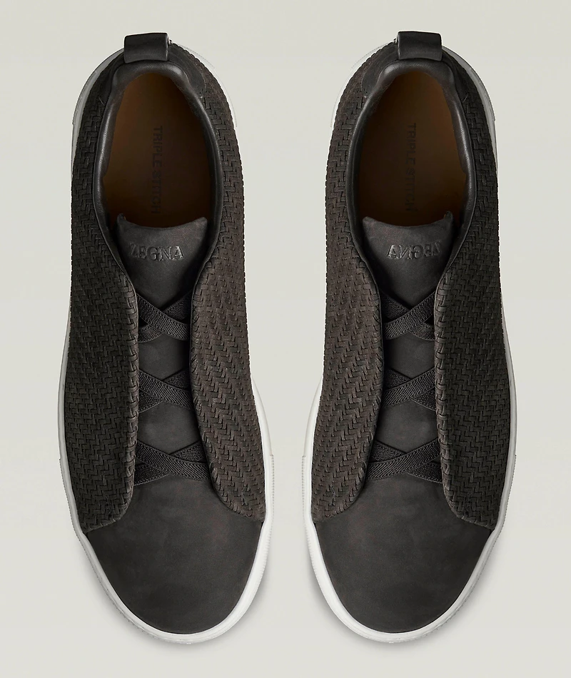 Triple Stitch PELLETESSUTA Leather Sneakers
