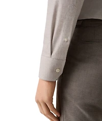 Slim-Fit Fine Check Dress Shirt