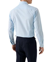 Slim-Fit Fine Check Dress Shirt