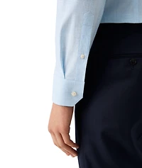 Slim-Fit Fine Check Dress Shirt