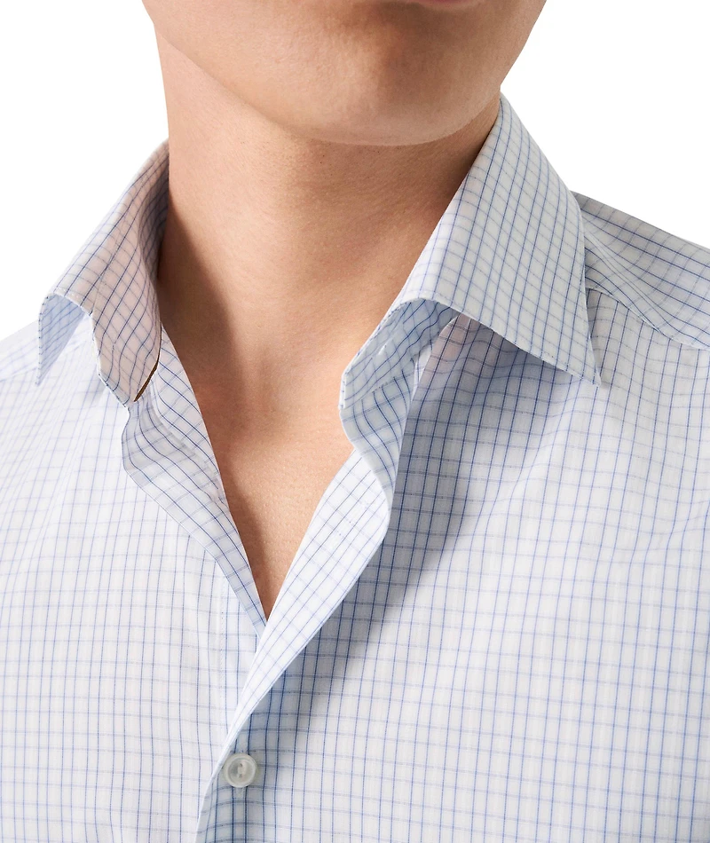 Slim-Fit Elevated Check Dress Shirt