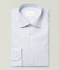 Slim-Fit Elevated Check Dress Shirt