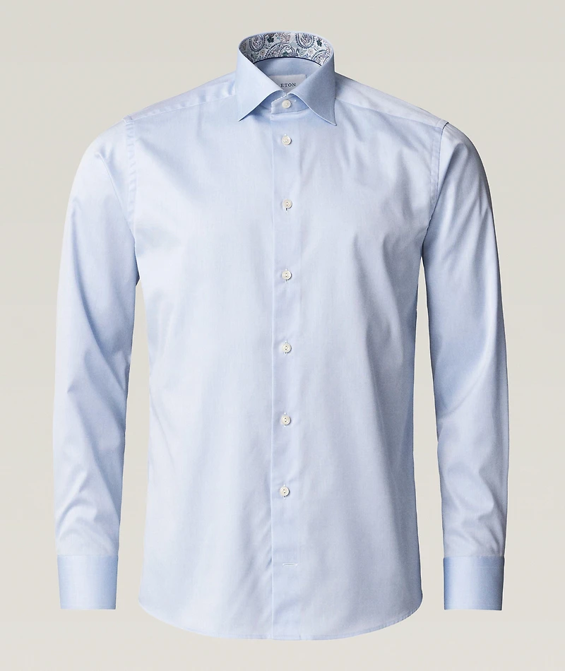 Contemporary-Fit Paisley Effect Dress Shirt