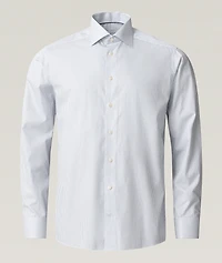 Slim-Fit Stripe Twill Dress Shirt