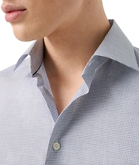 Contemporary-Fit Check Mélange Dress Shirt