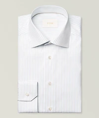 Contemporary-Fit Elevated Stripe Dress Shirt
