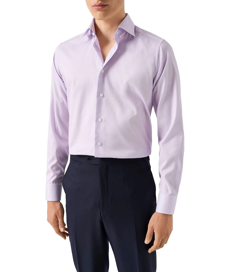 Contemporary-Fit Elevated Textured Dress Shirt