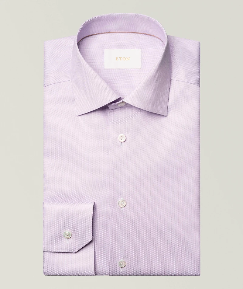 Contemporary-Fit Elevated Textured Dress Shirt