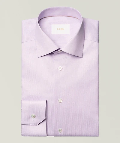Contemporary-Fit Elevated Textured Dress Shirt