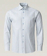 Slim-Fit Check Dress Shirt