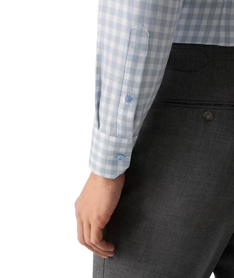 Slim-Fit Check Dress Shirt