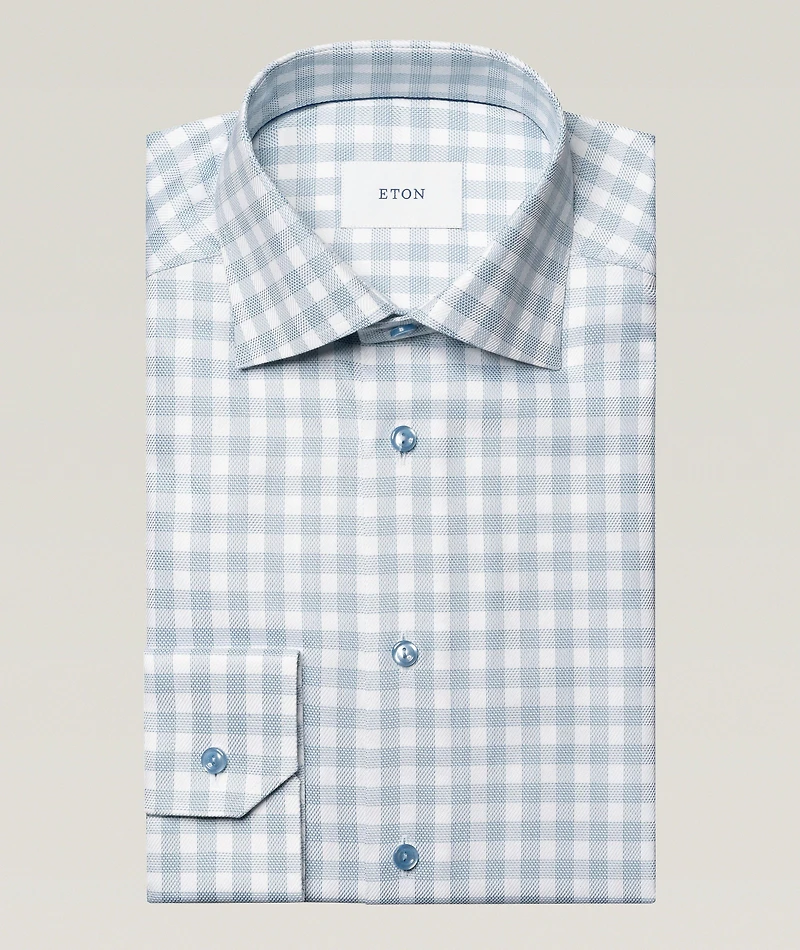 Slim-Fit Check Dress Shirt