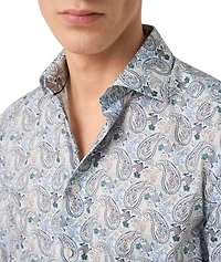 Contemporary-Fit Paisley Dress Shirt