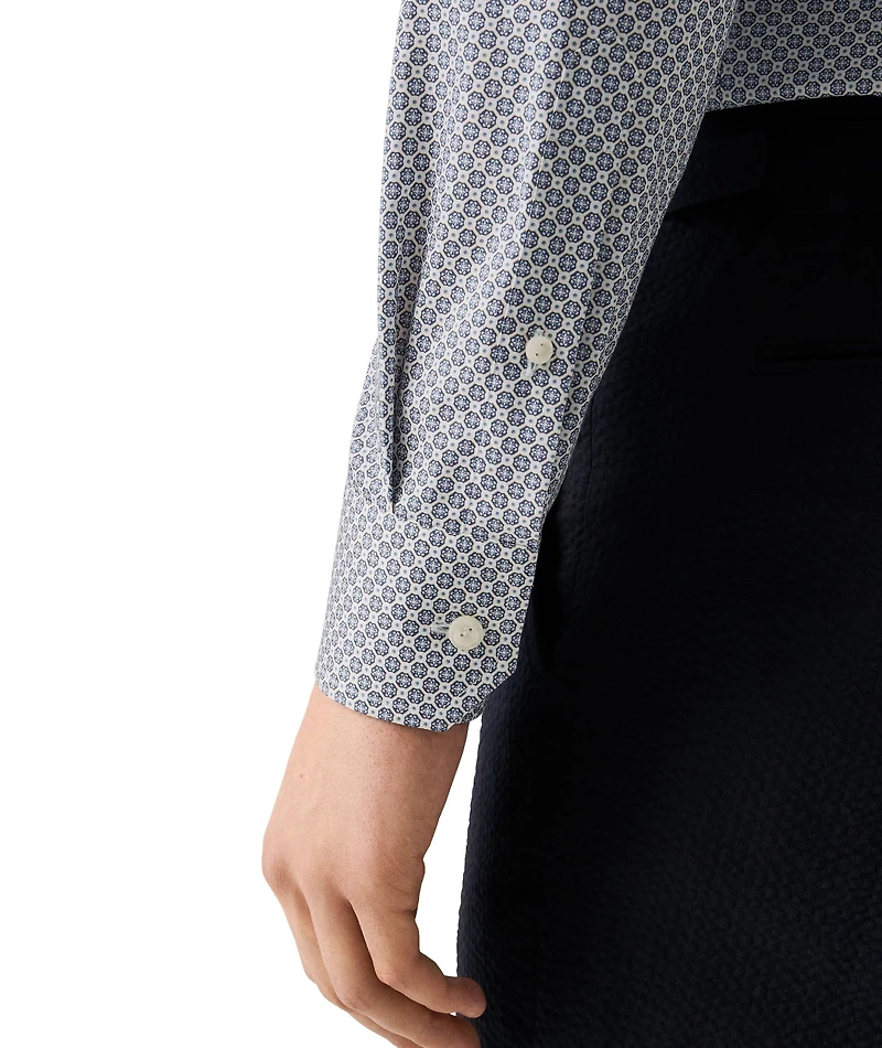 Slim-Fit Medallion Signature Twill Dress Shirt