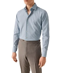 Contemporary-Fit Semi-Solid Dobby Shirt