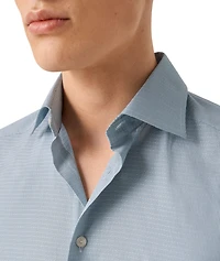 Contemporary-Fit Semi-Solid Dobby Shirt