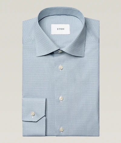 Contemporary-Fit Semi-Solid Dobby Shirt