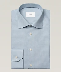 Contemporary-Fit Semi-Solid Dobby Shirt