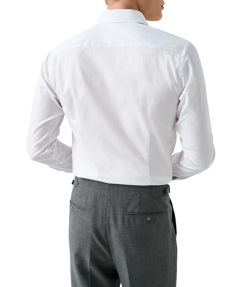 Slim-Fit Geometric Effect Twill Shirt