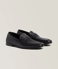 Natural Grain Leather Mocassin Loafer