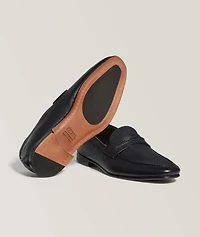 Natural Grain Leather Mocassin Loafer