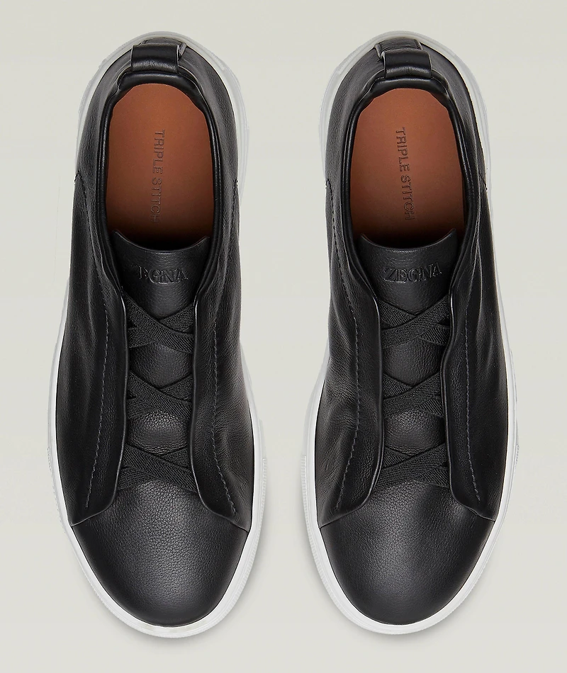 Triple Stitch SECONDSKIN Leather Sneakers