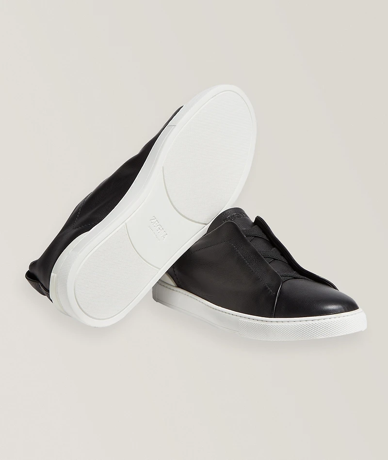 Triple Stitch SECONDSKIN Leather Sneakers