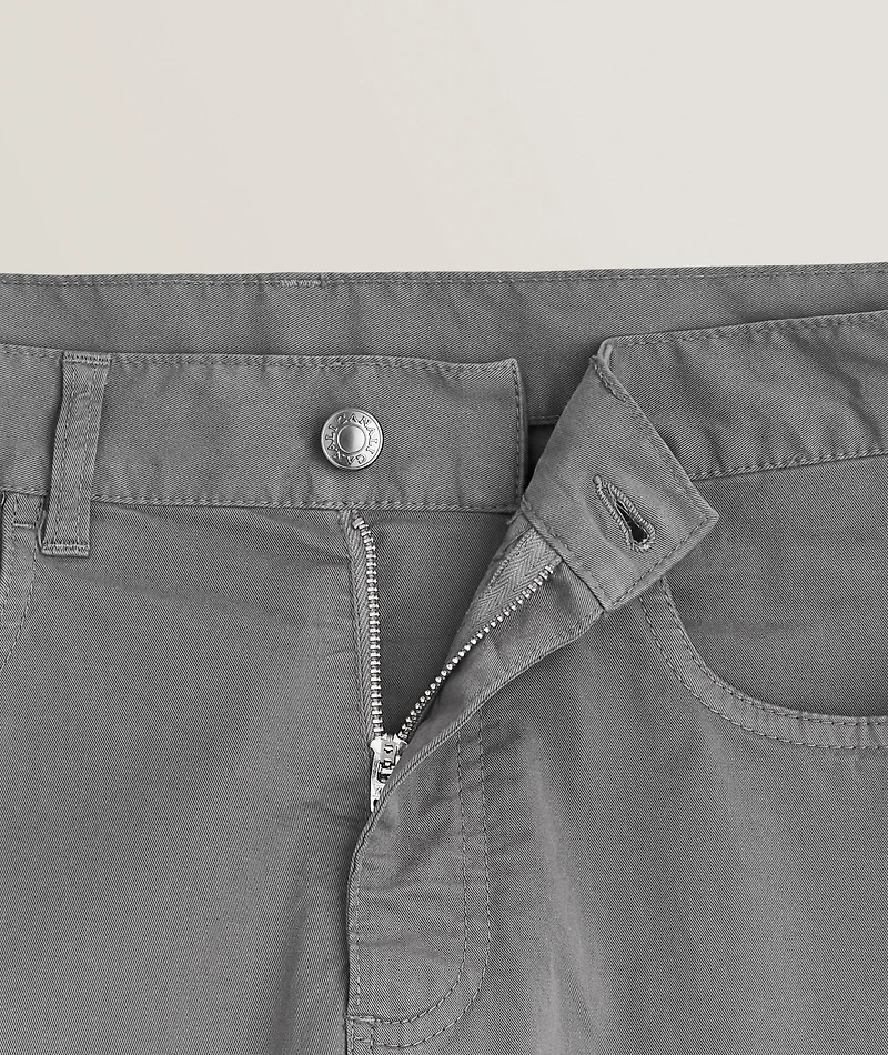 Regular-Fit Stretch-Cotton Pants