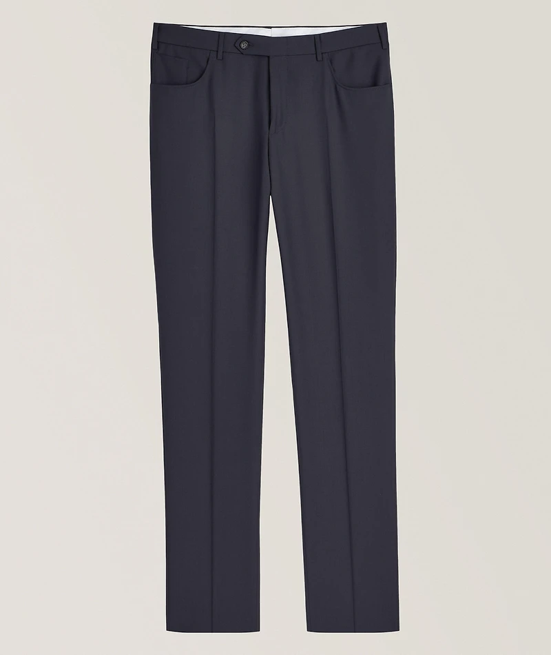 Five-Pocket Wool Dress Pants