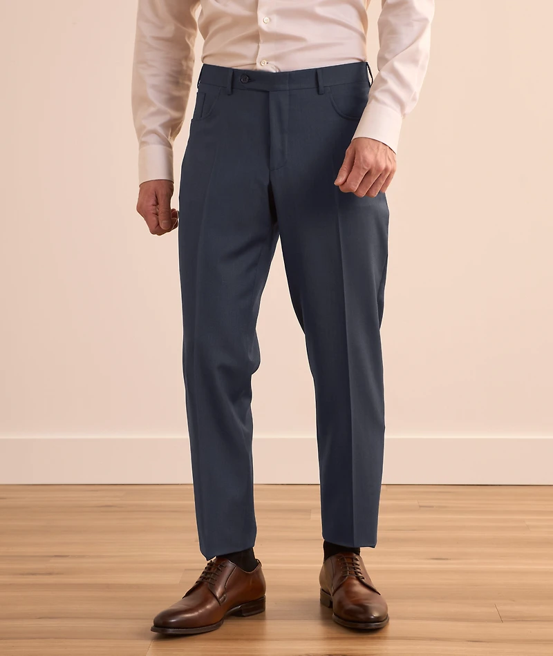 Five-Pocket Wool Dress Pants